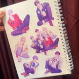 Pastel LaDs Vinyl Stickers