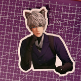 Kitty Xav Clear Sticker